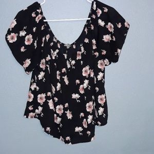 Charlotte russe floral shirt